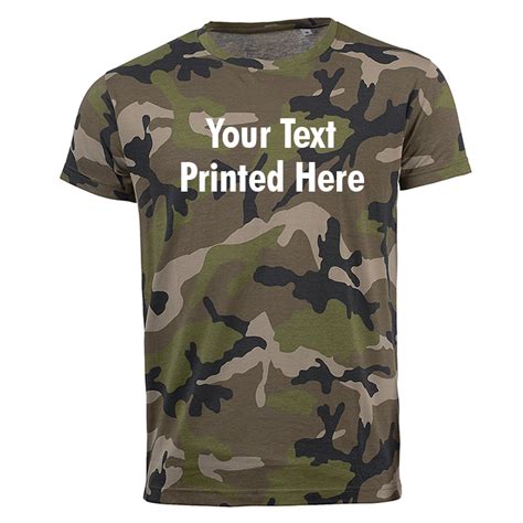 Camo printed t.